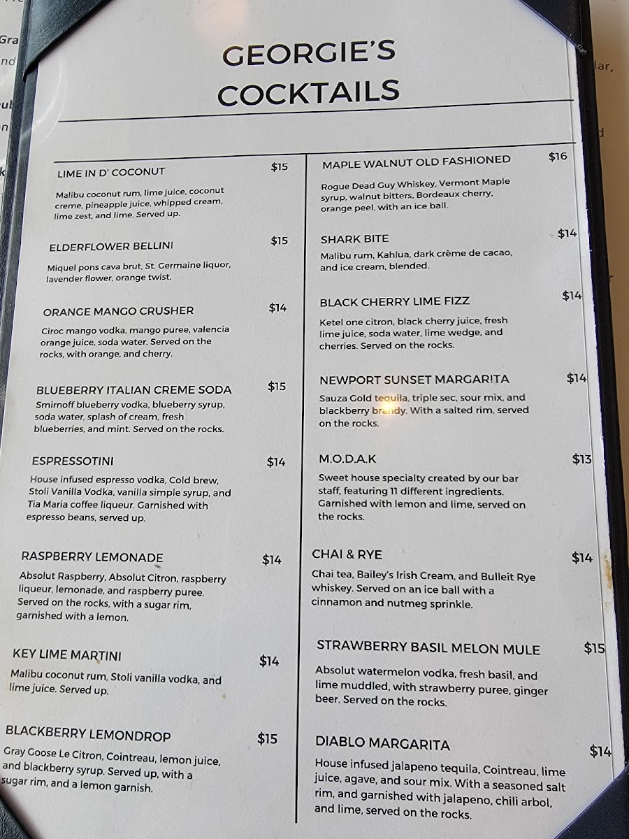 Georgie's Beachside Grill Menu - Image 5